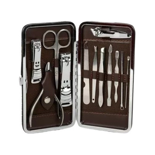 Set Manicura Con Estuche Alicate Corta Uñas Pinza Tijera 0