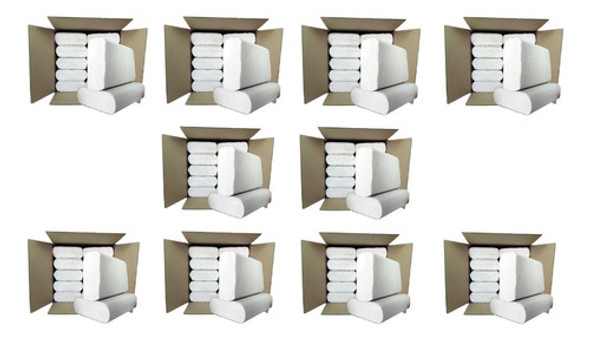 Toallas Intercaladas Papel Blancas Medidas 20x24 X 10 Cajas 0
