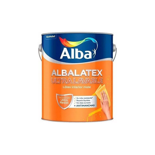 Albalatex Ultralavable Blanco Mate X 4 Lts Pintumm 0