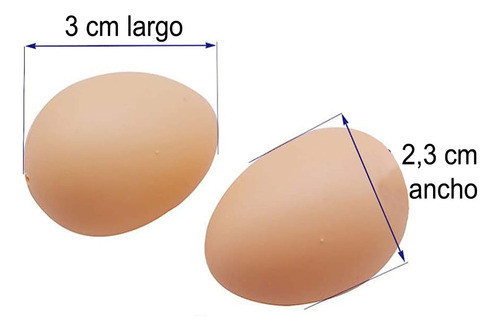 Huevos Mini De Plástico - Set De 60 Huevos 1
