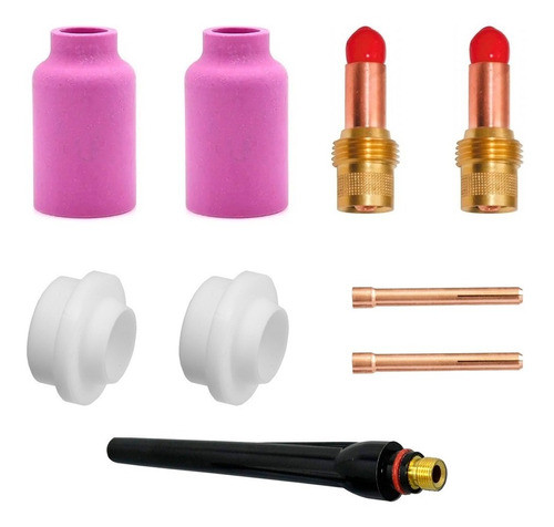 Kit Gas Lens 1.6mm Torcha Tig Wp 17/18/26 Soldadora 0