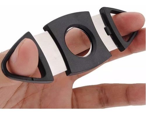 Corta Puros Habanos Cigarros Metal Doble Hoja Cortapuros 0