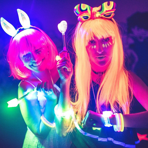 Party 200 Art. Combo Cotillon Luminoso Led Neon Fluo Carioca 1