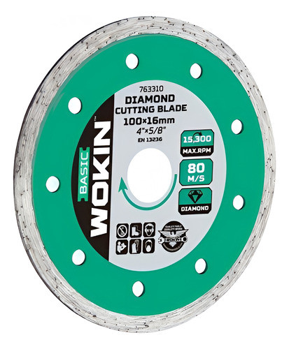 Disco Diamantado 41/2 Corte Humedo Wokin Fc 0