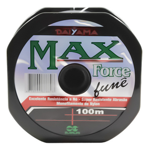 Linha Pesca Max Force Mono Fume 100m N14 0,62mm 88lbs 39,9kg 1