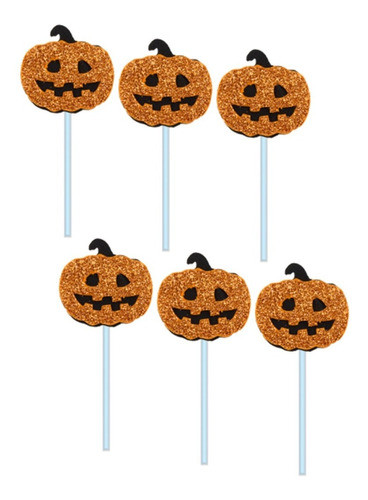 Palitinhos - Picks - Toppers De Doces - Halloween Abóbora 0