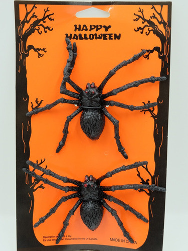 Pack Set 2 Arañas Grandes Halloween 13x10 Cm Deco Ltf Shop 1