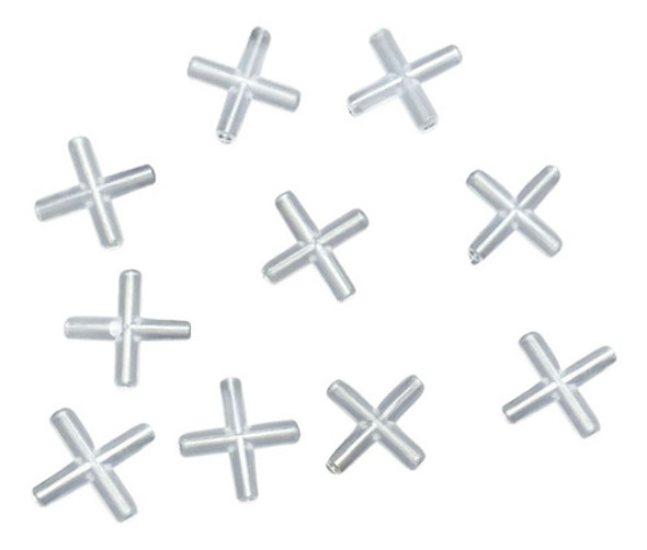 Conector En X De 2x2cm Para Peceras X 10 Unid Blanco 0 Conector En X De 2x2cm Para Peceras X 10 Unid Blanco 0