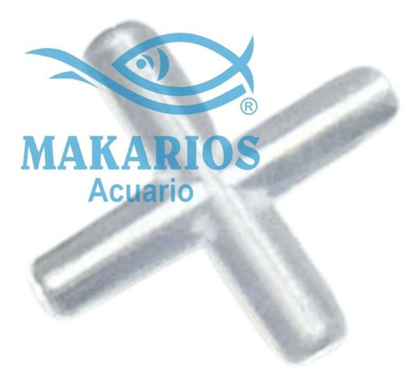 Conector En X De 2x2cm Para Peceras X 10 Unid Blanco 1 Conector En X De 2x2cm Para Peceras X 10 Unid Blanco 1