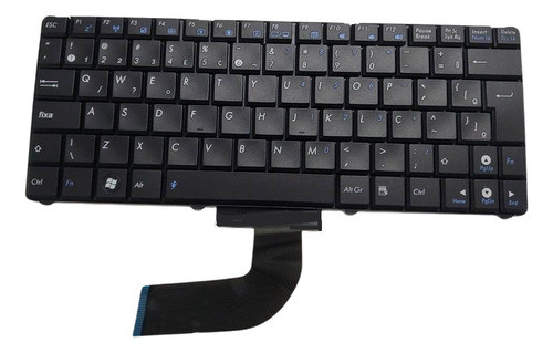 Teclado Netbook Para Asus N10 1101ha V090262ck1 Preto Br 0