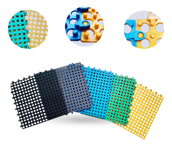 Piso Modular Antideslizante Para Vestuario X M2 Pvc Flexible 0