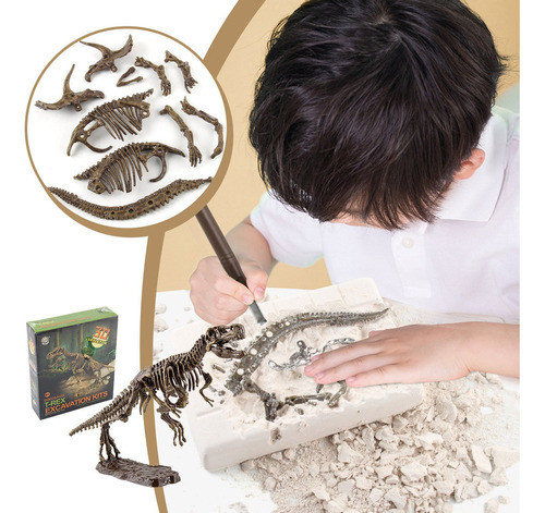 1 V Brinquedos Escavados À Mão Dinossauros Luminosos E 0