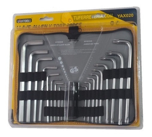 Juego De Llaves Torx Y Allen 20 Pcs - En Oferta 0