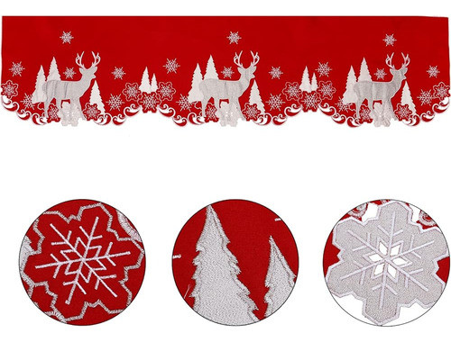 Simhomsen Reno Bordado Navidad Vacaciones Repisa Chimenea To 1