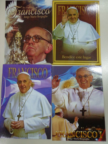 7 Tarjetas Del Papa Francisco Medida 12x17cm 0