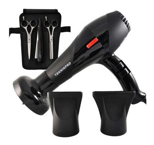 Secador De Pelo Profesional Set Tijeras De Corte Peluquería 0
