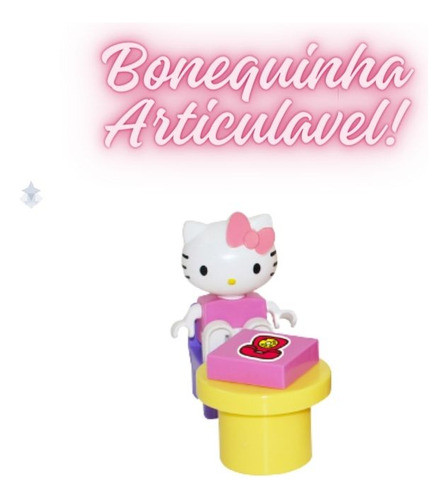 Playset Blocos De Montar Hello Kitty Brinquedo Infatil 1