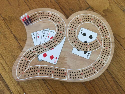 Sistema De Juego De Tablero De Cribbage 29 Madera Clásicos 0