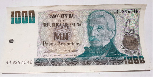 Billetes 1000 Pesos Argentinos 0