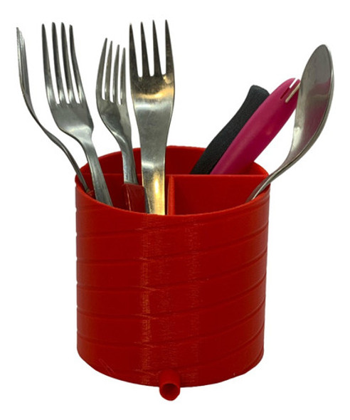 Escurridor De Cubiertos Con Division Y Purga Impresion 3d 0 Escurridor De Cubiertos Con Division Y Purga Impresion 3d 0