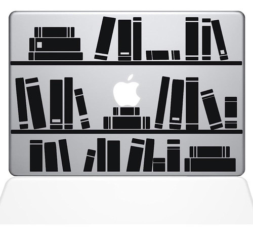 La Calcomanía Guru 1649-mac-15x-bla Bookshelf Library Cal 0