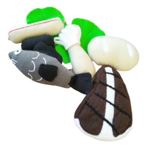 Set Parrilla Bife Pescado Pollo Morcilla Chorizo, Lechug Pan 0