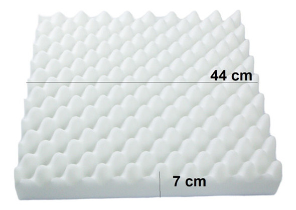 Almofada Caixa Casca De Ovo D23 Quadrada Espuma 44x44x7cm 1