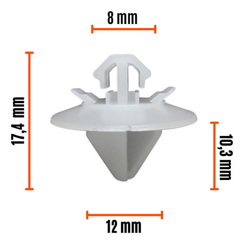 Clip Grampa Traba Moldura Lateral Citroen C3 2002/2012 X10 1