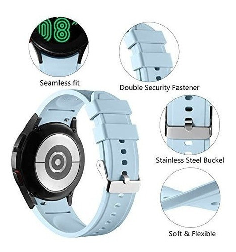 Malla Para Galaxy Watch4 44-40mm/clasic42-46mm Celeste 1