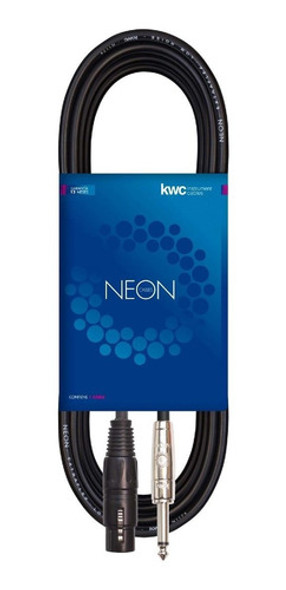 Cable Xlr-pl 6m Largo X 6 Mm Ø / Canon-plug Kwc 110 Neon 0