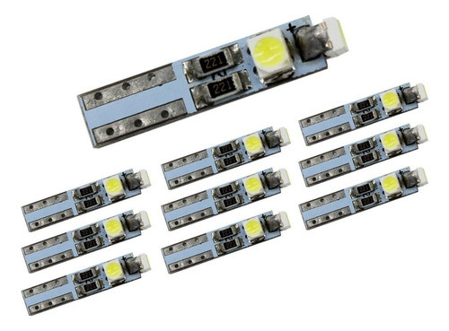 Lampara T5 3 Leds 5050 Canbus Potente Tablero Blanca.x2 T500 0