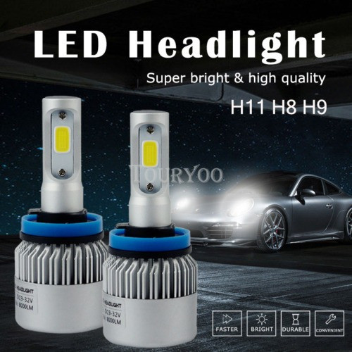Touryoo Cruce Faro H11 H8 6500 K Blanco Bombilla Led 07 ~ 17 1