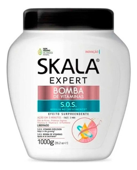 Skala Bomba Vitaminas Máscara Vegan Crecimiento Capilar 1kg 0 Skala Bomba Vitaminas Máscara Vegan Crecimiento Capilar 1kg 0