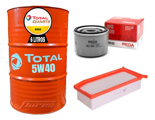 Cambio Aceite 5w40 6l + Kit Filtro Renault Captur 2.0 16v 0