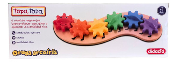 Juguete Oruga Arcoirirs Topa Topa Didacta Motricidad Fina 1 Juguete Oruga Arcoirirs Topa Topa Didacta Motricidad Fina 1