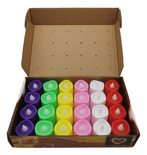 Velas Led De Colores, Cajax24 0