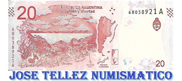 Bottero 5001 $ 20 Guanaco Serie A Sin Circular Palermo 0