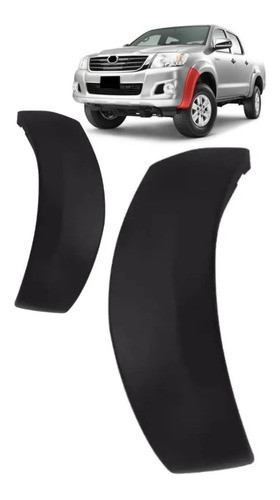 Juego  Fender Moldura Paragolpe P/ Hilux 2012 2013 2014 2015 1