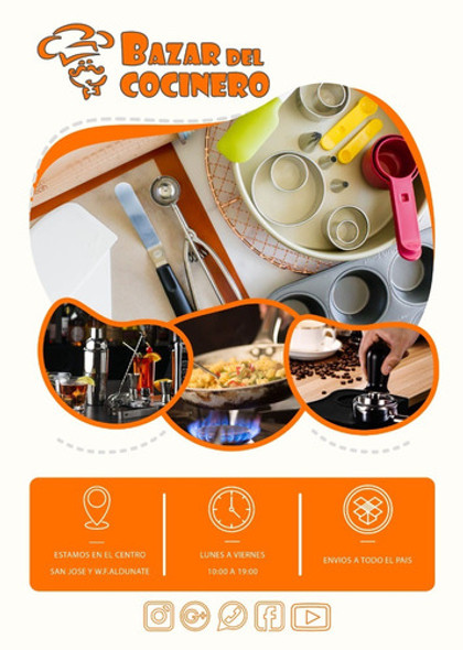 Cuchara Refrescar 30cm Torneada Tridente Barman Bartend 1