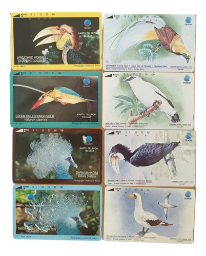 Cartão Telefônico: Aves Exóticas - Indonésia. Pasta Ro. 0