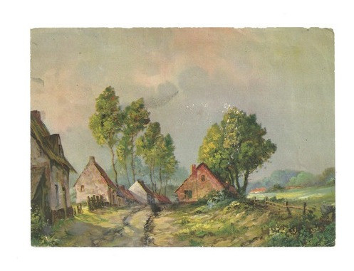 Imagem Antiga Aldeia Para Moldura Déc 1940 - Bm 0