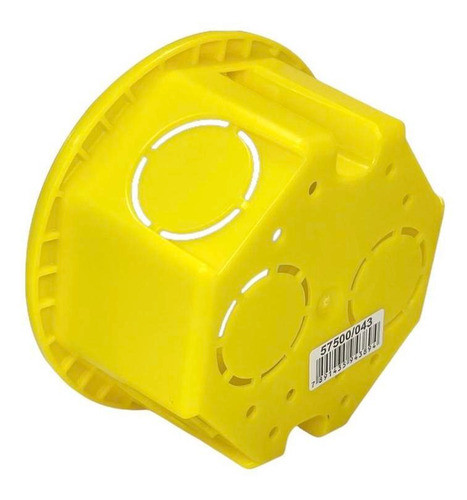 Caixa Octagonal 3 X 3 De Embutir Tramontina Amarela 0