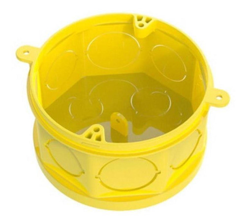Caixa Octagonal 3 X 3 De Embutir Tramontina Amarela 1