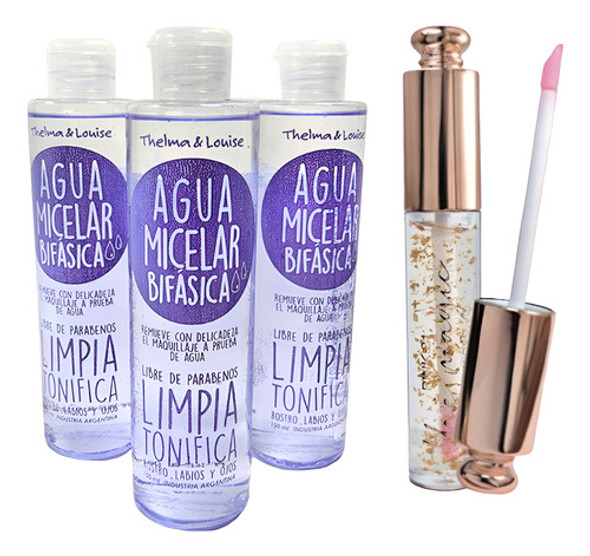 Brillo De Labios Pink 21 + Agua Micelar Bifasica Tyl 0 Brillo De Labios Pink 21 + Agua Micelar Bifasica Tyl 0