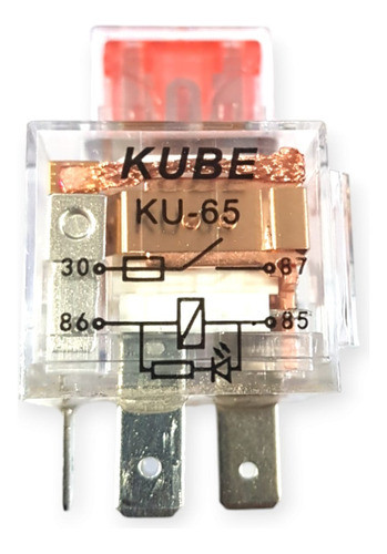 Rele Relay Transparente 12v Led Y Fusible Competicion 1