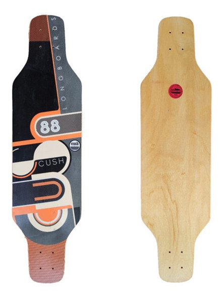 Shape Cush Longboard Skate Marfim Sm10 90x24cm 0