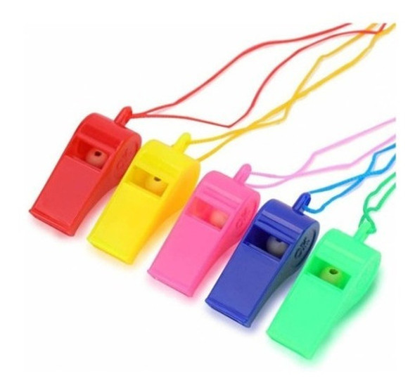 Paquete De 24 Silbatos Grandes Colores Surtidos Con Cordon 0 Paquete De 24 Silbatos Grandes Colores Surtidos Con Cordon 0