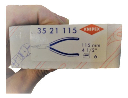 Knipex 3521115 Mandíbulas Medio Redondas-alemana 0