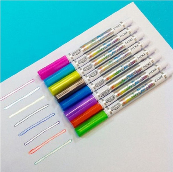 Marcador Artístico Outline Com 8 Cores Evoke - Brw 1