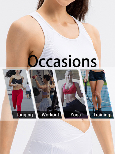 Colete Feminino Para Treino Crop Gym Home Sports Running 1